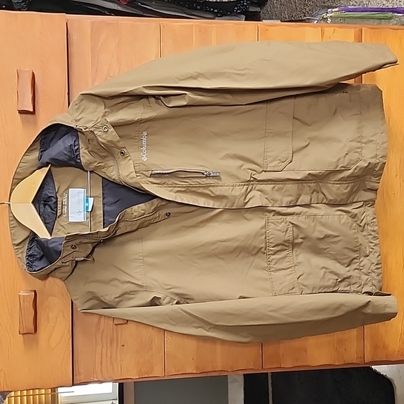GUC Columbia: Omni-tech Waterproof Breathable Satin Lined Jacket, Men's Medium - Picture 1 of 13